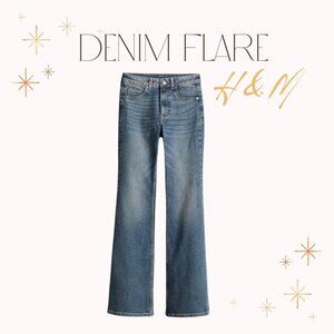 H&M Flared Low-waisted Jeans size 4S NWT